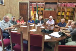 Reunión del pasado viernes entre la Asociación por la Defensa del Agua de Los Vélez y el subdelegado.
