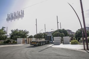 Preparativos del recinto ferial.