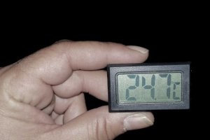 Medición de la temperatura del agua del mar la noche del lunes