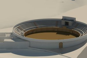 Imagen del la plaza con el aspecto que presentará cuando finalicen las obras.