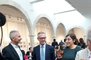 A la izquierda, el consejero, Miguel Ángel Vázquez, junto al ministro, José Guirao, en un acto en Almería.