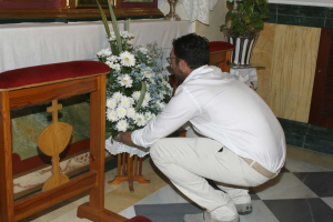 El presidente celeste en la ofrenda del año pasado.