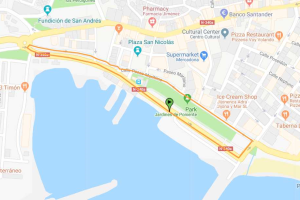 El trazado de la carrera.