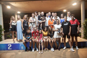 Uno de los podios de diferentes deportes.