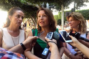 Carmen Crespo en su comparecencia ante la prensa