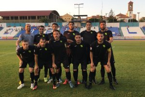 El once del CD El Ejido en Melilla.