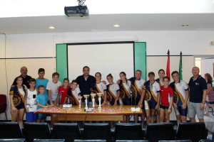 Los protagonistas con Juanjo Segura.