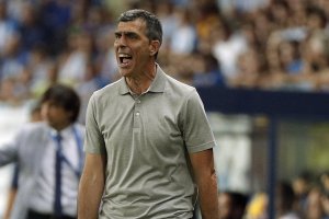 López Muñiz en el partido ante el Alcorcón.