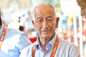 Gabriel Amat estaba feliz tras la carrera.