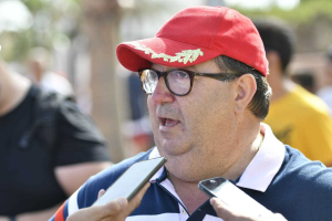 José Juan Rubí disfrutó con la llegada a Roquetas.