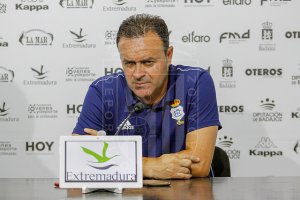 Salmerón en la sala de prensa del Nuevo Vivero.