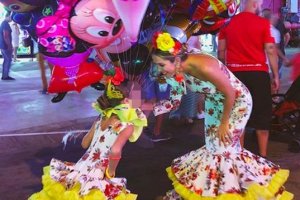 Ella Bisbal y Rosanna Zanetti, en la Feria de Almería.