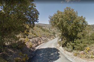Camino entre Laroya y Tahal (imagen de Google Maps).