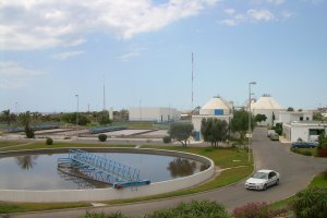 Depuradora de El Bobar en Almería capital.