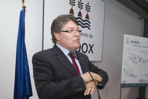 Rogelio Mena, en 2014, cuando era alcalde de Albox.