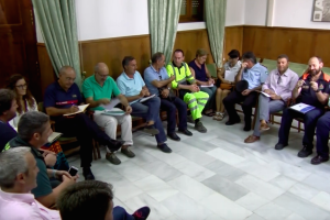 El alcalde preside la reunión para cerrar la seguridad de las Fiestas del Cristo de La Luz.