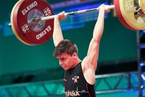 José David Perales en plena competición.