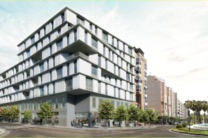 Imagen virtual del futuro edificio en los talleres de Piquer.