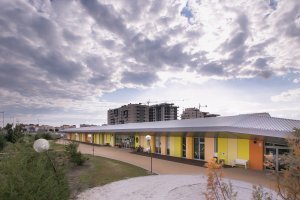 Instalaciones exteriores del Liceo Erasmus.