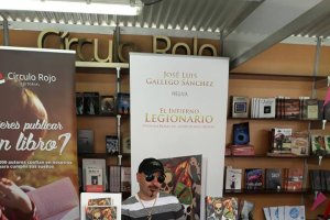 Imagen de promoción del libro difundada por el sospechoso en Almería