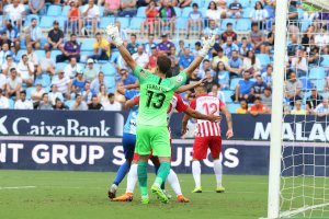 Una jugada del partido.