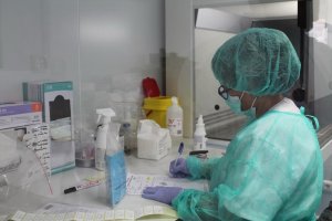 Una trabajadora del SAS en una imagen de archivo.