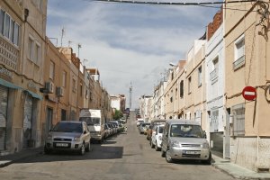 Imagen de una de las calles de Piedras Redondas afectadas por el corte eléctrico.