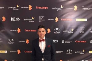 Agus Ibarra, director del certamen virgitano, en el Festival de Cine de Málaga.