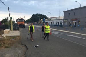 Peregrinos hacia Dalías.