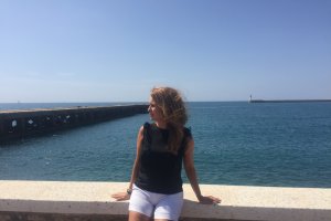 Ruth Becerro junto al Cable Francés, instantes después de la entrevista.