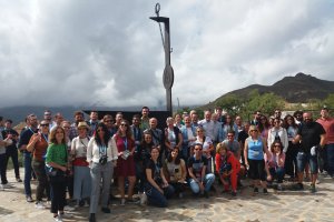 Foto de familia con los influencers llegados a la provincia.