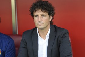 Imanol Idiákez, entrenador del Zaragoza.