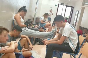 Fotografía tomada por uno de los alumnos afectados.