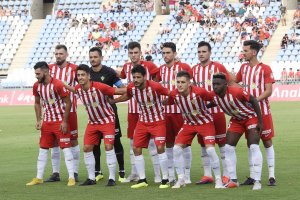 El último once del Almería, frente al Real Zaragoza.
