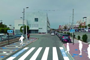 Fachada de la oficina de la empresa Aguas de El Ejido ubicada en la Plaza Mayor del municipio ejidense.