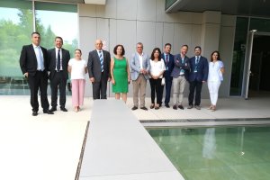 El consejero de Empleo Javier Carnero junto a otras autoridades en el PITA