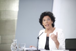 Isabel Celaá, portavoz del Ejecutivo y ministra de Educación y Formación Profesional.