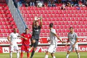 René Román en el Numancia-Almería del pasado curso.