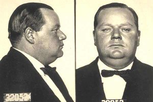 El cómico Roscoe Arbuckle