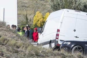 Ana Julia en uno de los registros de la finca en la que ocultó el cuerpo de Gabriel.