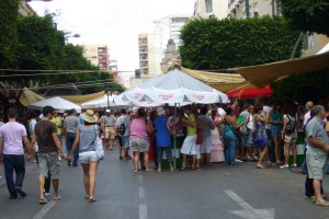 Imagen de archivo del Paseo de Almería durante una edición de la Feria.