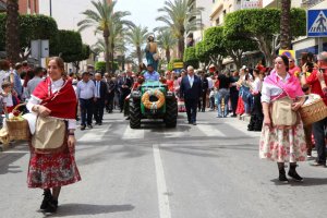 Celebración de la procesión romería en honor a San Marcos en El Ejido.