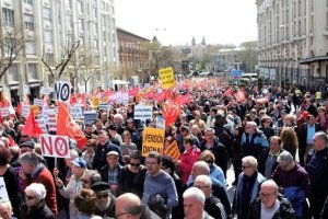 Manifestación por las pensiones.