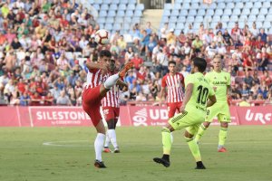 César de la Hoz en el partido contra el Zaragoza.