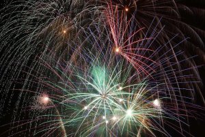 Castillo de fuegos artificiales.