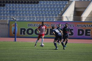 Iván Martos en el partido contra el Don Benito.