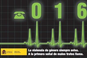 Teléfono para alertar en casos de violencia de género.