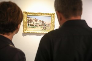 Inauguración de la exposición el pasado viernes en el Museo de Arte de Almería.