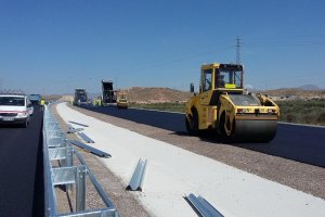 Los últimos trabajos en la autovía del Almanzora fueron los del tramo de la variante de Albox (imagen) en 2015.