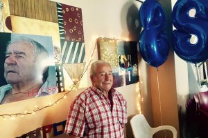 \'El Lele\' durante la celebración de su 88 cumpleaños.